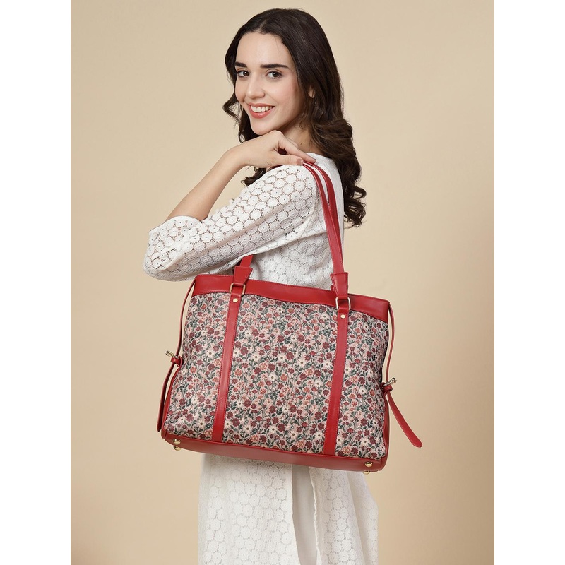 Anouk Women Floral Printed Tote Bag