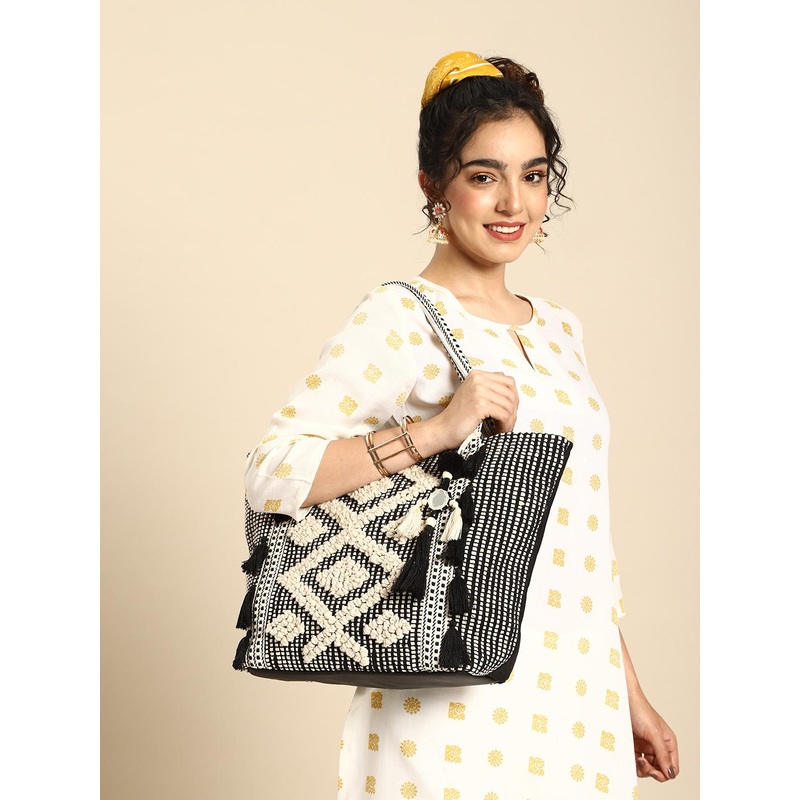 Anouk Woven Design Shoulder Bag