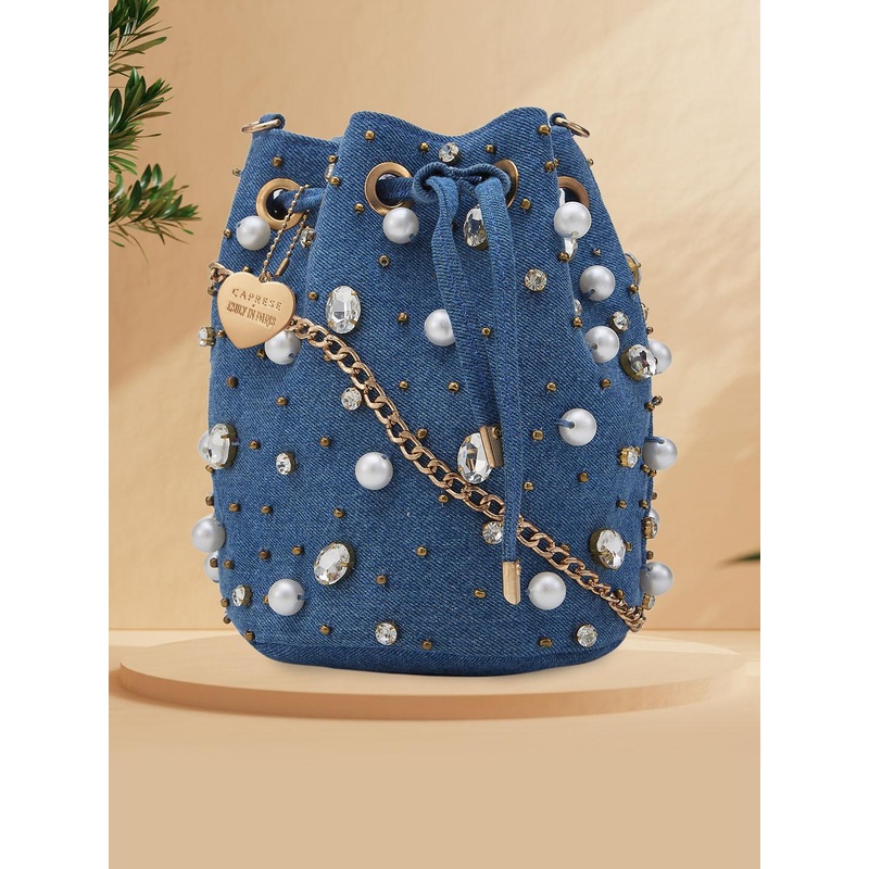 Caprese Emily in Paris Embellished Small Sling Handbag