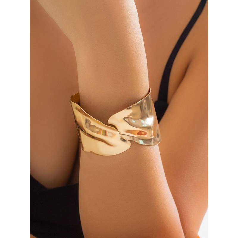 Jewels Galaxy Gold Plated Cuff Bracelet