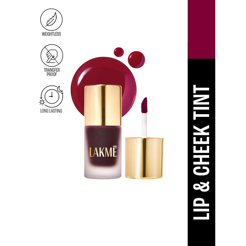 Lakme 9to5 Double Duty Lip & Cheek Water Stain 9ml – Ruby Glow
