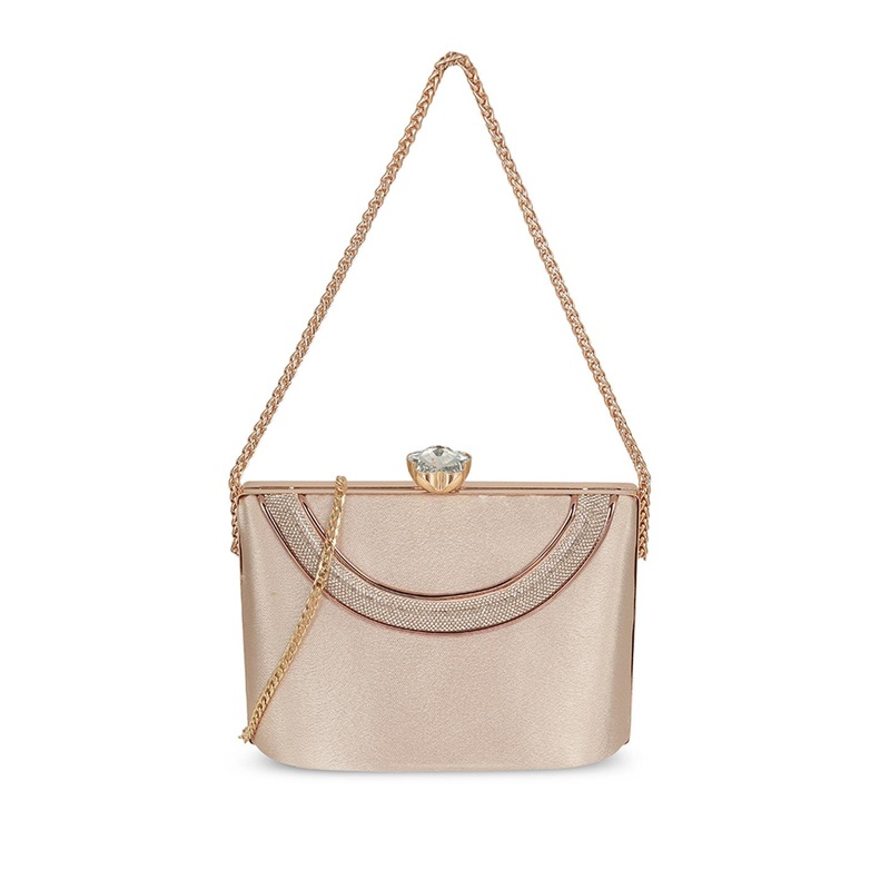 Metro Embellished Box Clutch