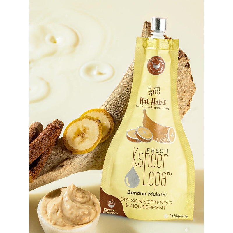 Nat Habit Fresh Ksheer Lepa Banana Mulethi Face Mask 40gm