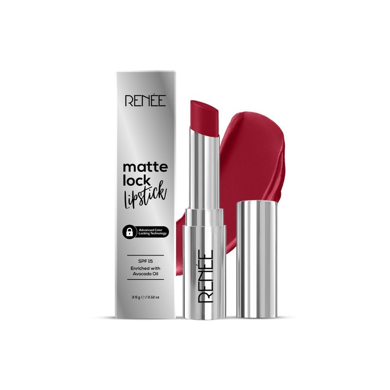Renee Matte Lock Avocado Oil SPF 15 Lipstick With Beta Carotene & Vitamin E 3.5g – Rock