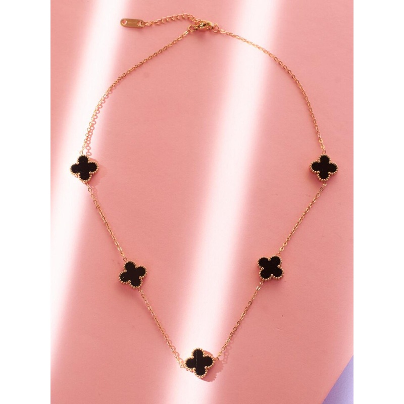 SALTY Charm of the Night Clover Pendant Necklace