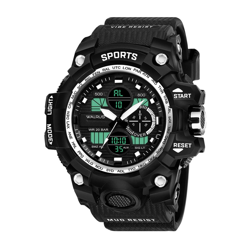 Walrus Unisex Patterned Textured Straps Analogue Digital Watch WWTM-SPORTS-IV-020207