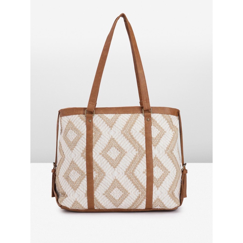 Anouk Geometric Printed Oversized Office Tote Bag for Women
