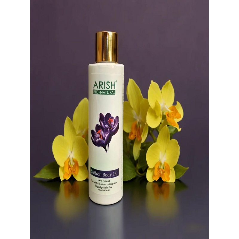 ARISH BIO-NATURAL Saffron Body Oil For Glowing Skin – 200 ml