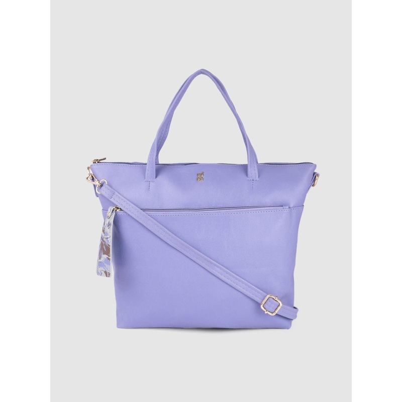 Baggit Lavender Solid Handheld Bag