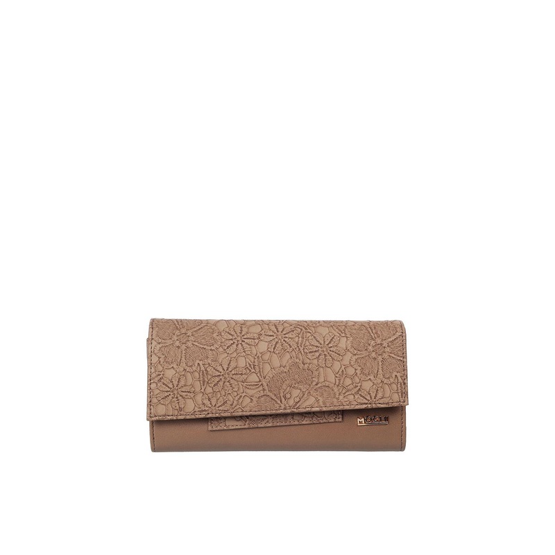 Mochi Brown Textured Purse Clutch