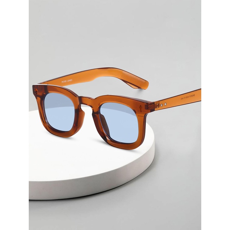 Peter Jones Eyewear Unisex Square Sunglasses with UV Protected Lens 3819OG