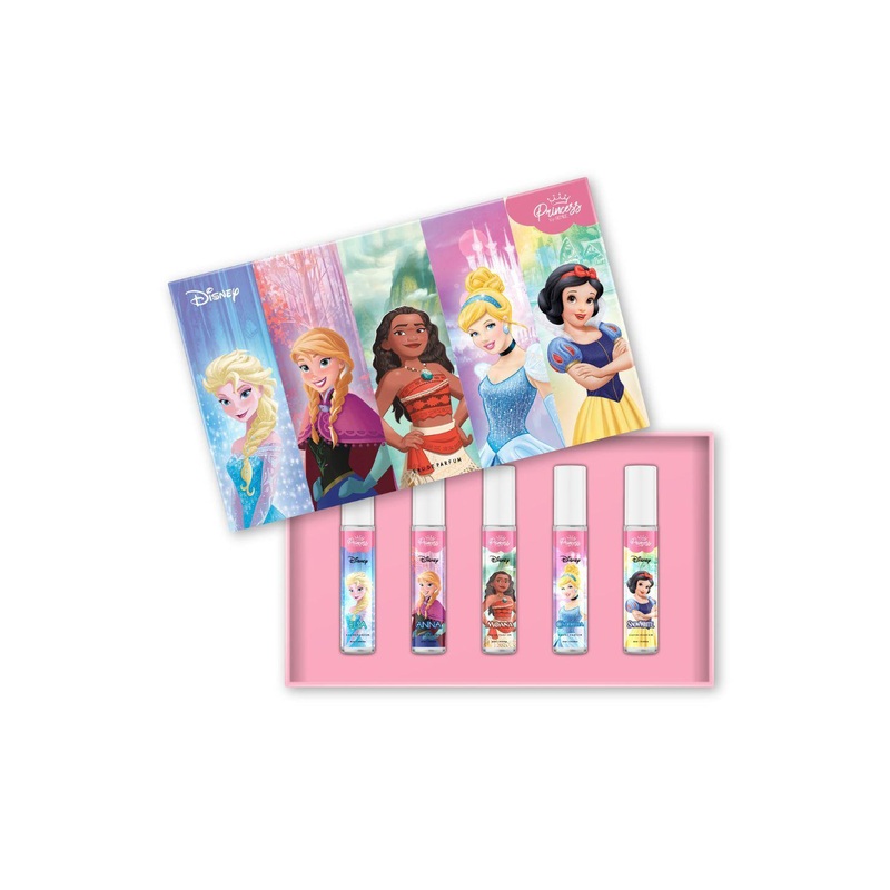 Renee Princess 5-Pcs Elsa-Anna-Moana-Cinderella-Snow white Eau De Parfum -10 ml Each –