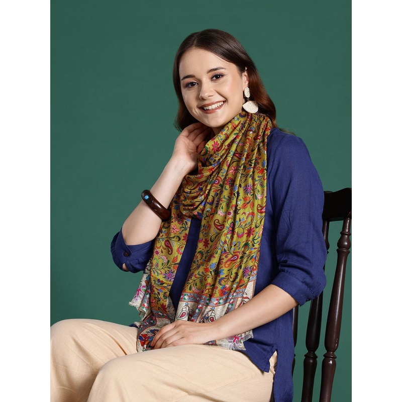 Sangria Women Floral Printed Stole