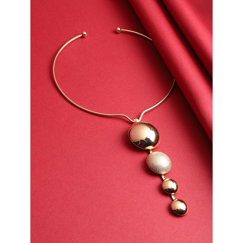 SOHI Gold Plated Necklace