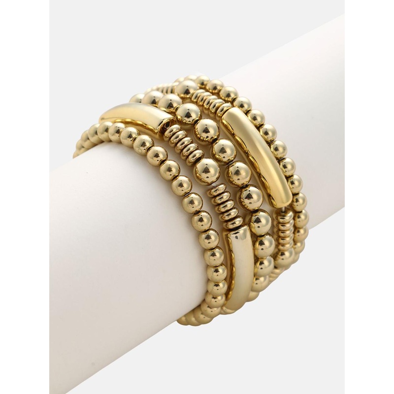 SOHI Women Gold-Plated Multistrand Bracelet