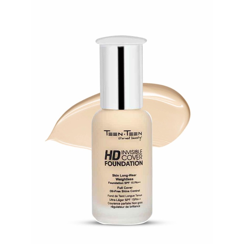 TEEN TEEN COSMETICS HD Invisible Long Wear Cover Foundation- 40 ml- Natural Beige 03