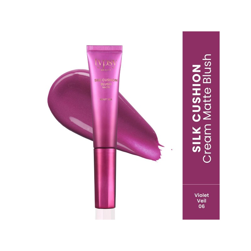 Typsy Beauty Silk Cusion Cream Matte Blush With Vitamin E – 15 ml – Violet Veil 06