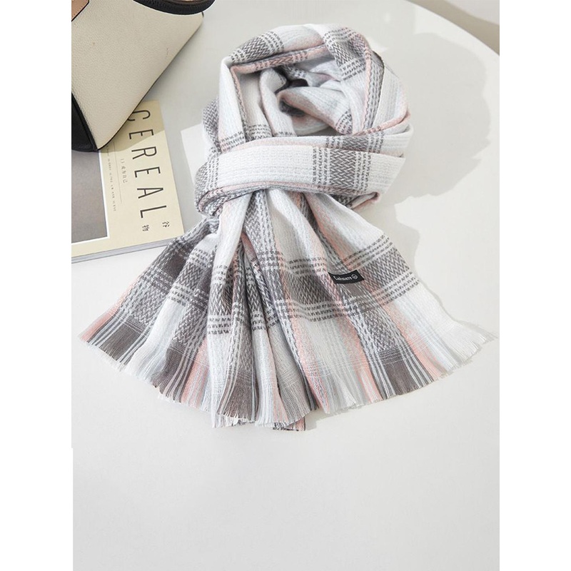 Alexvyan Women Winter Checked Large Warm Fringed Woolen Soft Wrap & Stoles