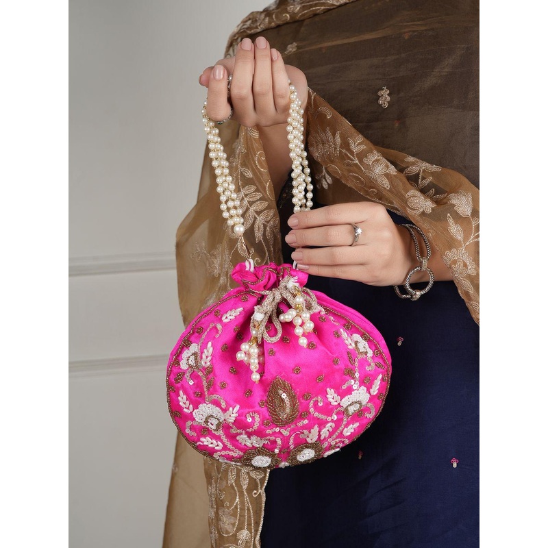 Anouk Floral Embellished Potli