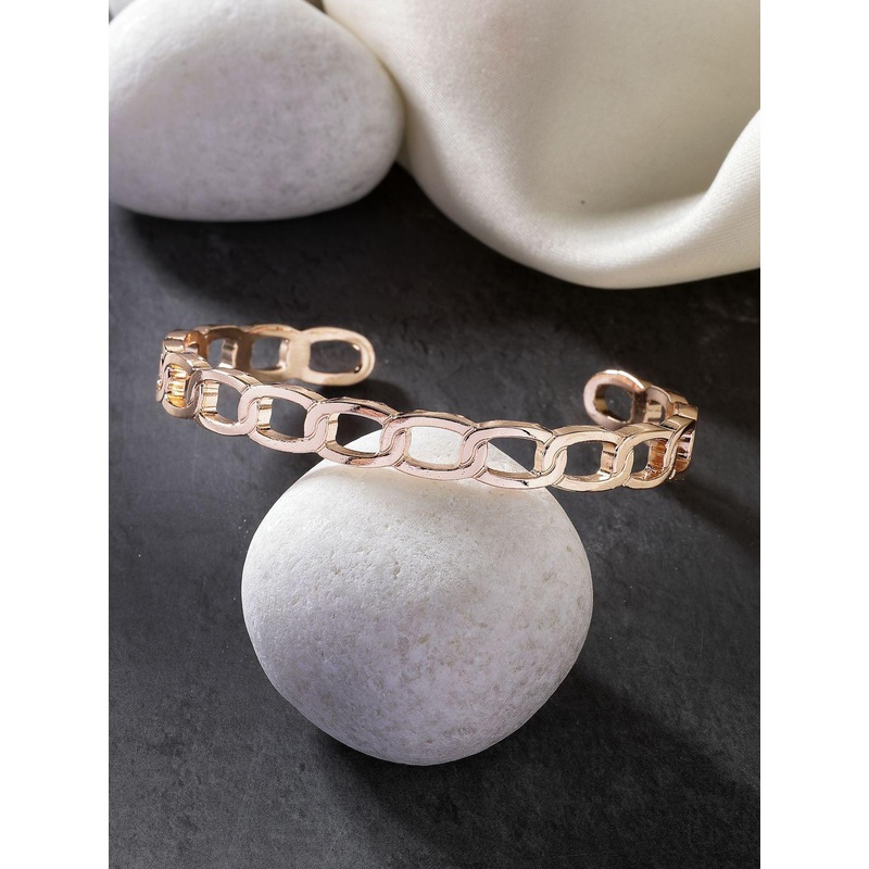 Anouk Women Rose Gold-Plated Cuff Bracelet