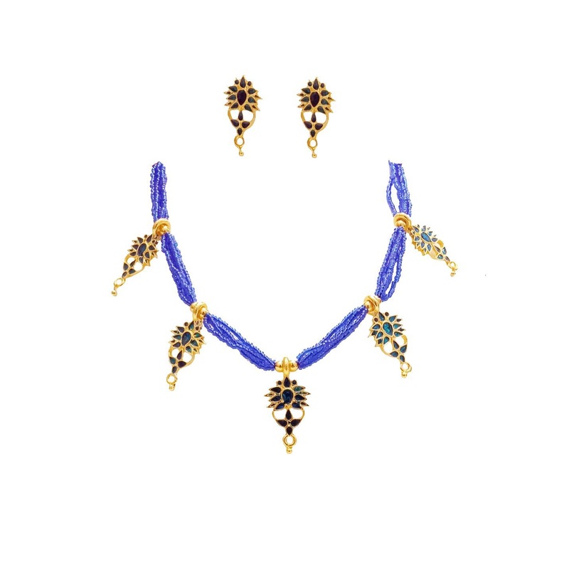 Balaji Gold Women Blue Pendant