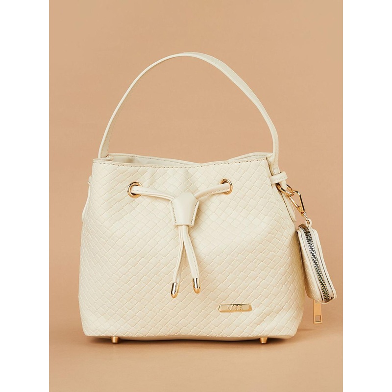 CODE by Lifestyle PU Structured Bow Detail Shoulder Bag