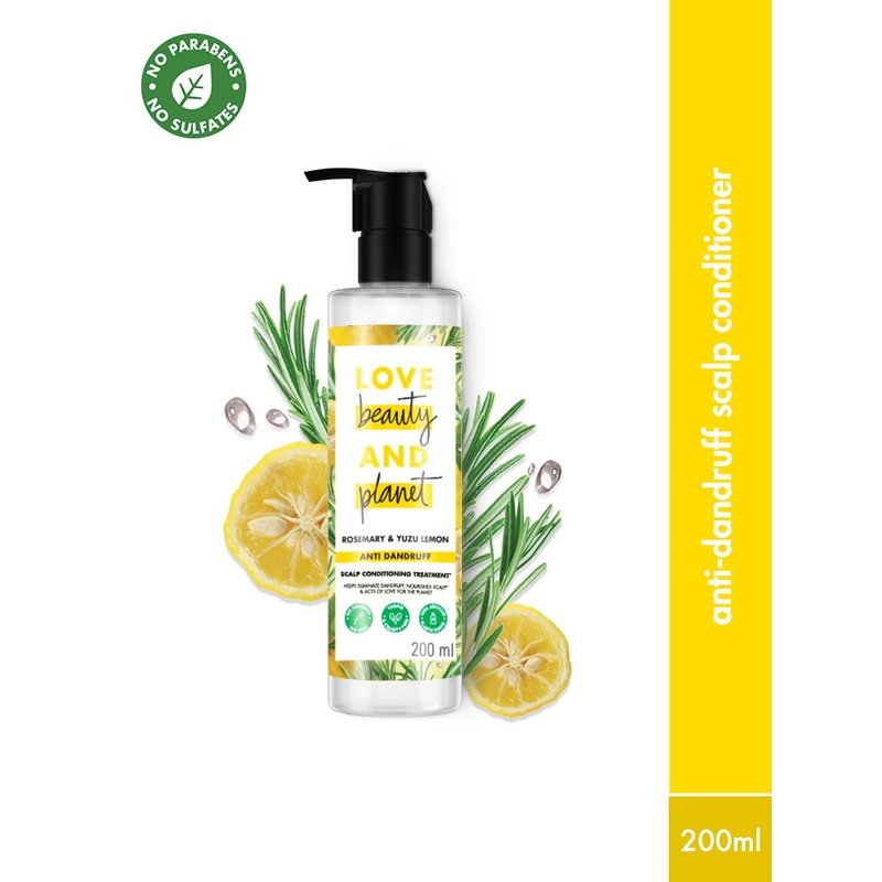 Love Beauty & Planet Rosemary & Yuzu Lemon AntiDandruff Scalp Conditioning Treatment-200ml