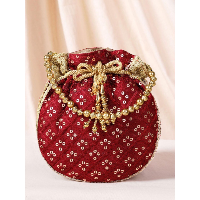 Peora Embellished Potli Clutch