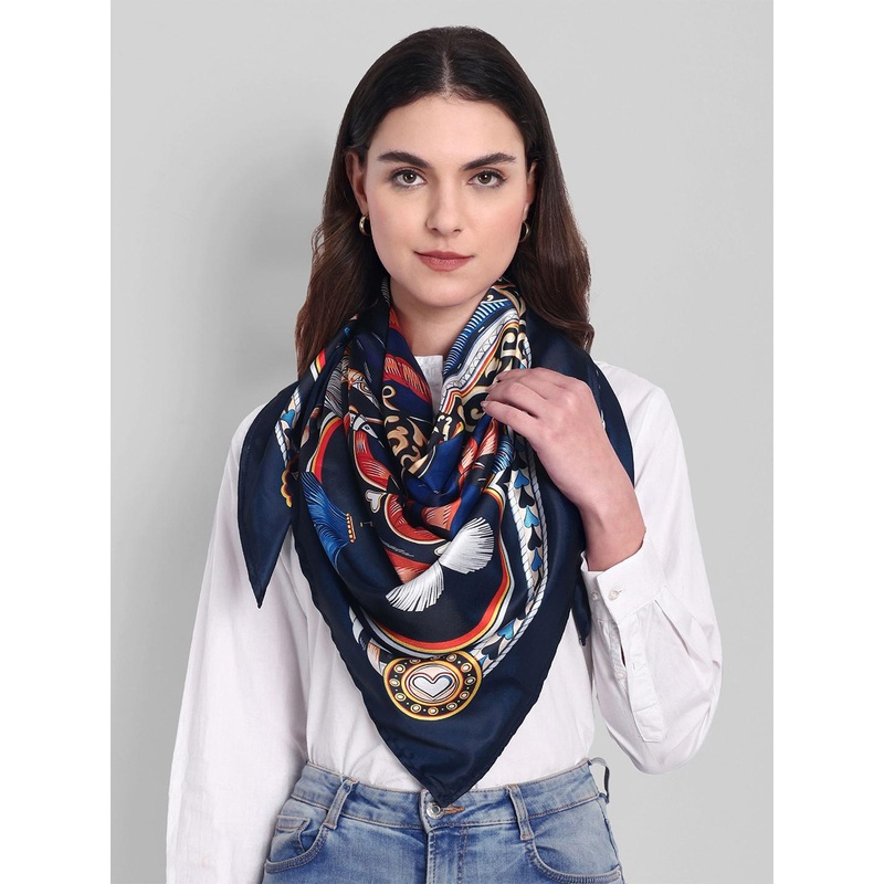 Sarisp Women Satin Printed Scarf