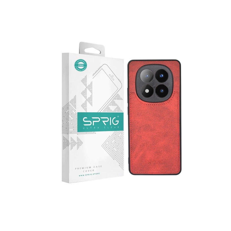 SPRIG Redmi Note 14 Pro Matte PU Leather Back Cover
