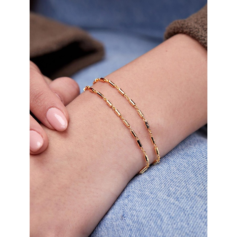 AIKA BY MINUTIAE Gold-Plated Link Bracelet