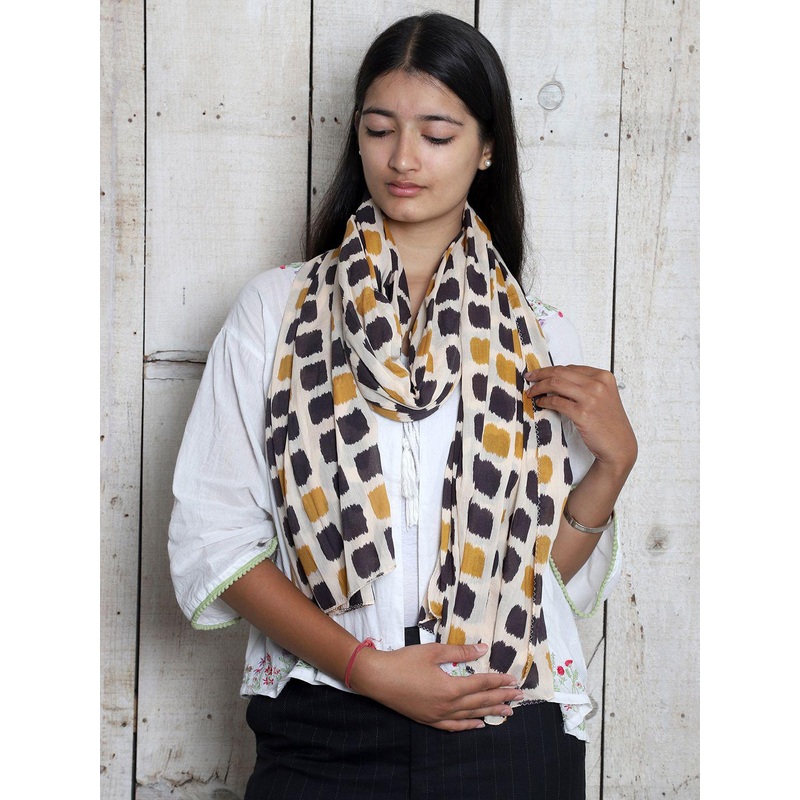 Contrast Living Women Cotton Printed Scarf