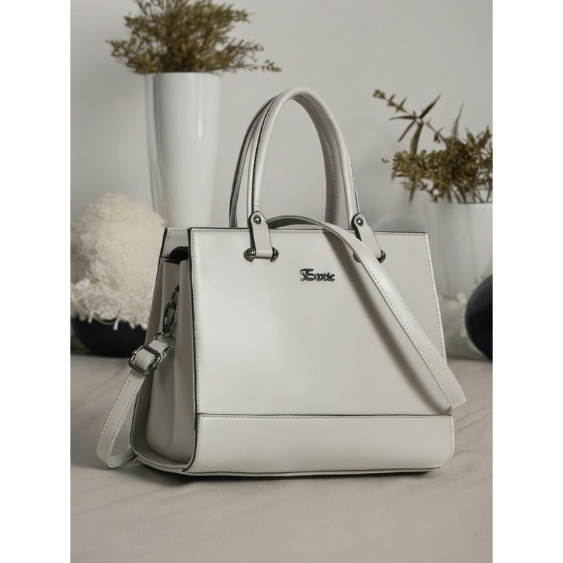 Exotic Structured Synthetic Leather Handheld Bag