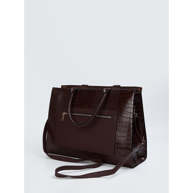 max Textured Swagger Shoulder Bag