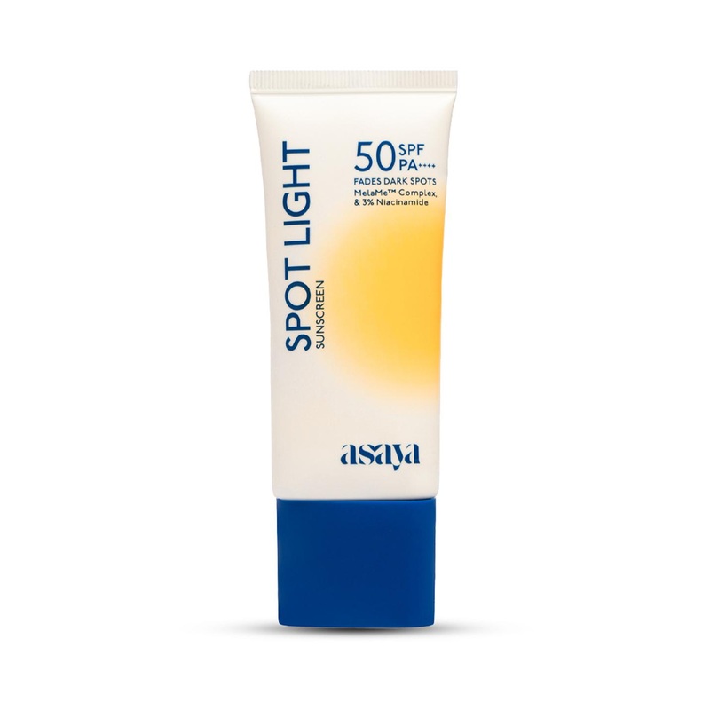 Asaya Spot Light Sunscreen SPF 50 PA++++ Depigmentation, Dark Spots Fading & Acne Mark 50g
