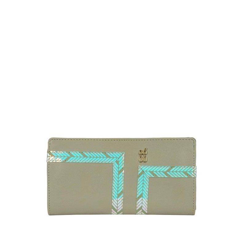 Baggit Women Floral Textured PU Two Fold Wallet