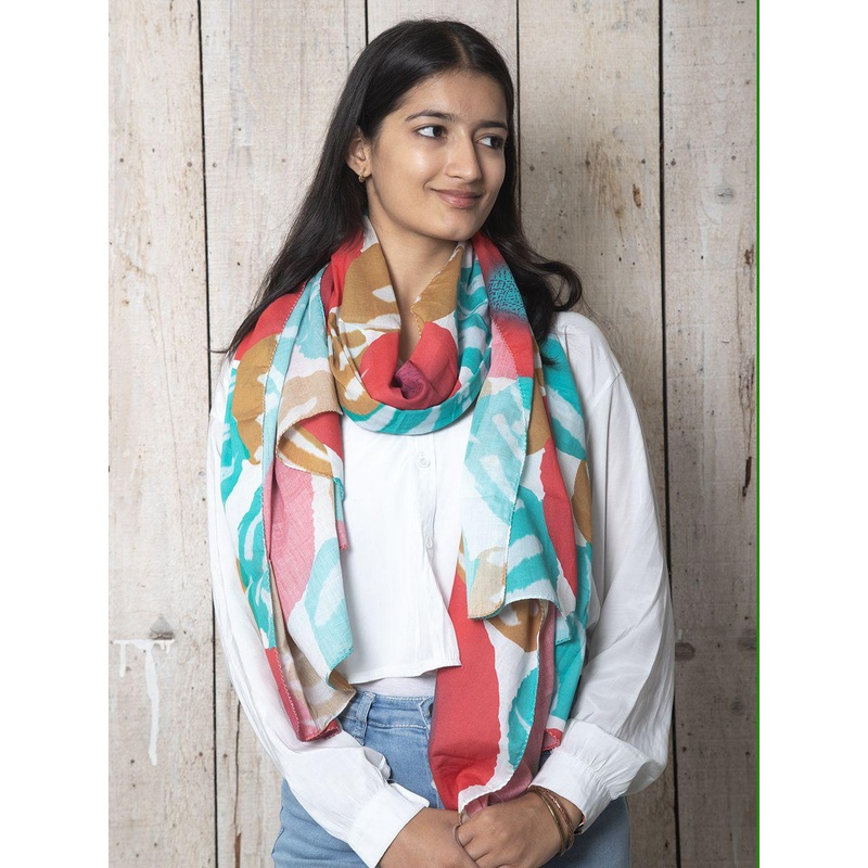 Contrast Living Women Printed Scarf