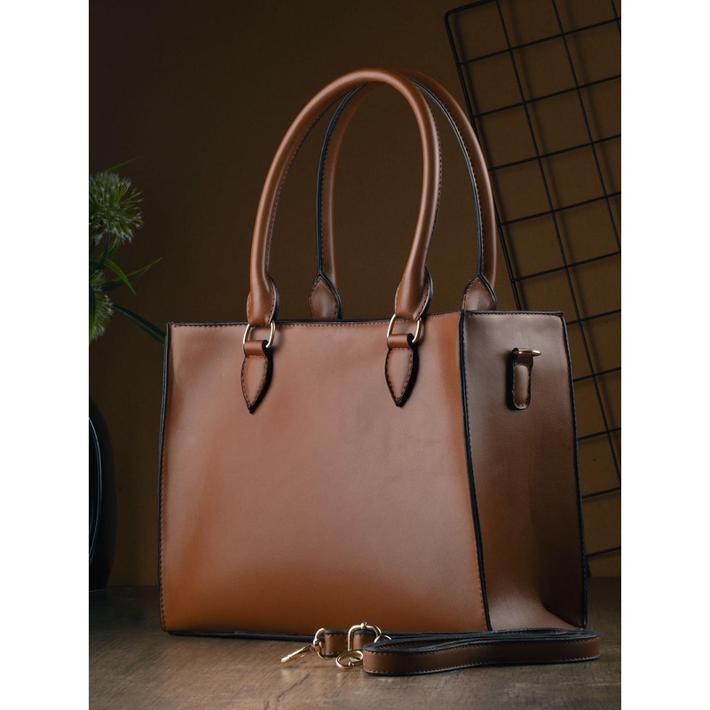 FOR THE BEAUTIFUL YOU Women Textured Structured Shoulder Bag