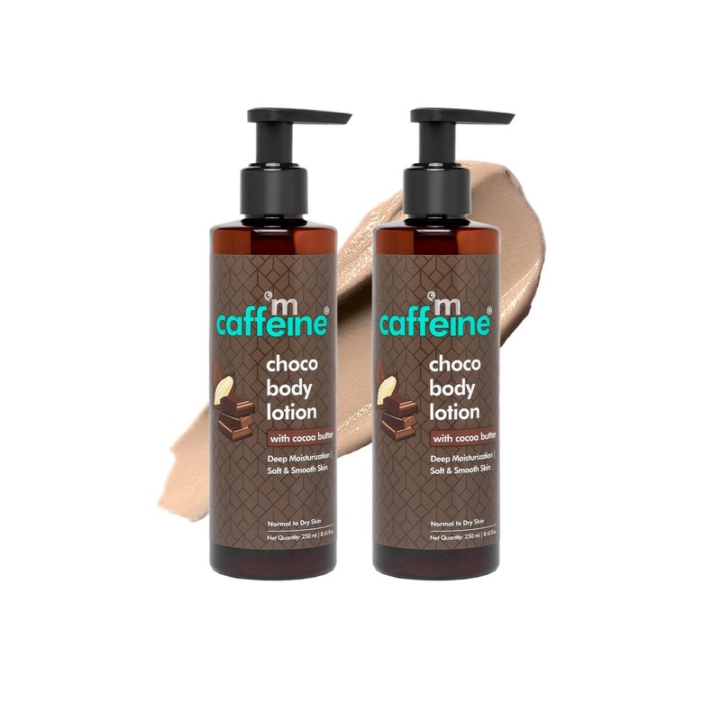 MCaffeine Set of 2 Choco Body Lotion with Cocoa Butter – 250 ml each