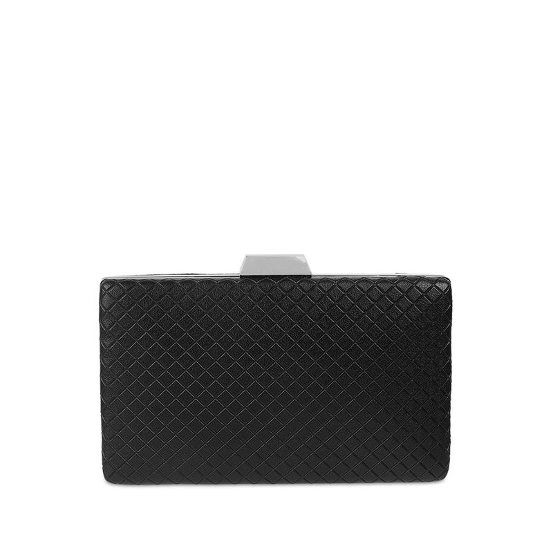 Metro Checked Box Clutch