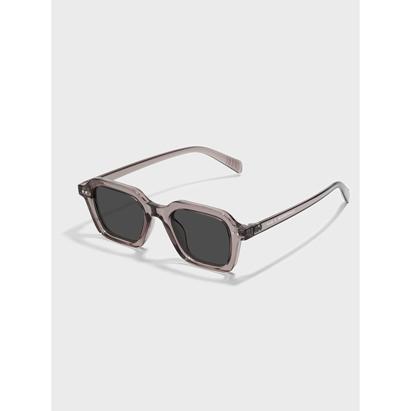 SAM & MARSHALL Unisex Black Lens & Pink Square Sunglasses with 400% UV Protection