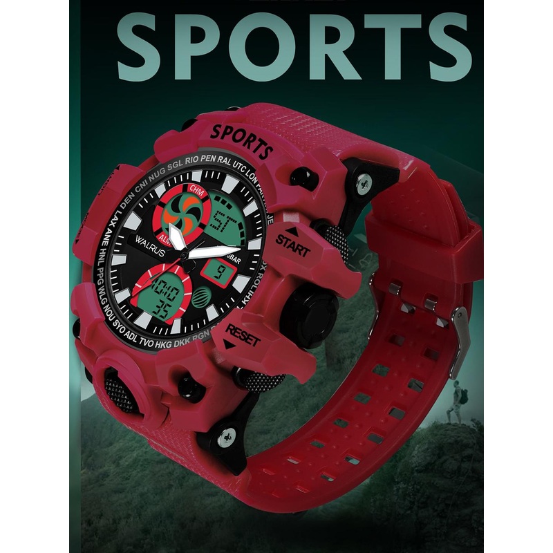 Walrus Unisex Printed Dial & Straps Analogue and Digital Watch WWTM-SPORTS-VII-021010