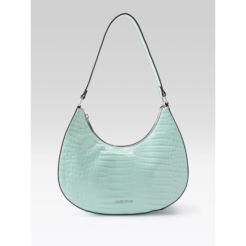 Allen Solly Croc Textured Baguette Shoulder Bag