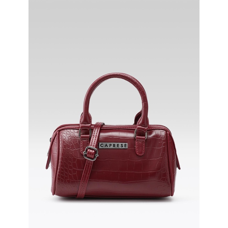 Caprese Animal Textured Structured Handheld Bag