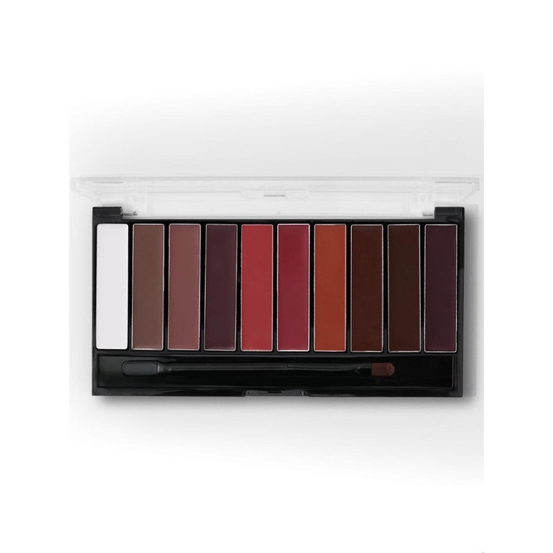 Hilary Rhoda Match Maker Long Lasting Matte Lip Palette With Spatula & Brush – 12 g – 02