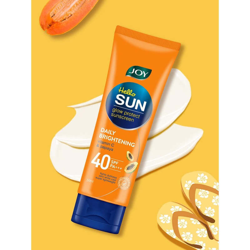 Joy Hello Sun Glow Protect Sunscreen Daily Brightening SPF40 PA+++ 50ml