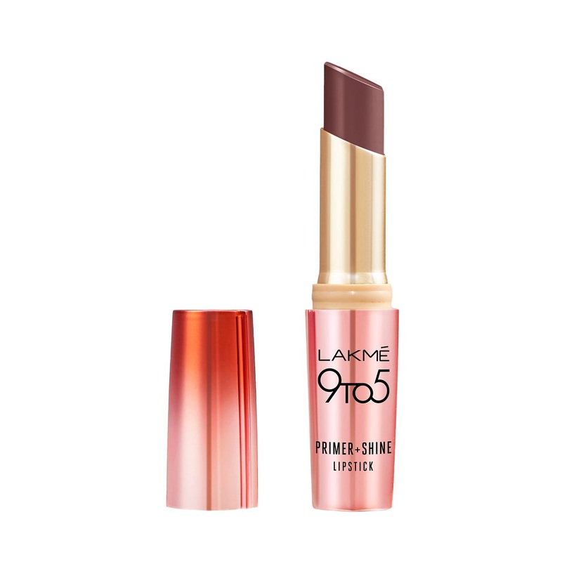 Lakme 9 to 5 Primer+Shine Lipstick for Instant Shine 3.6 g – Chocolate Brown