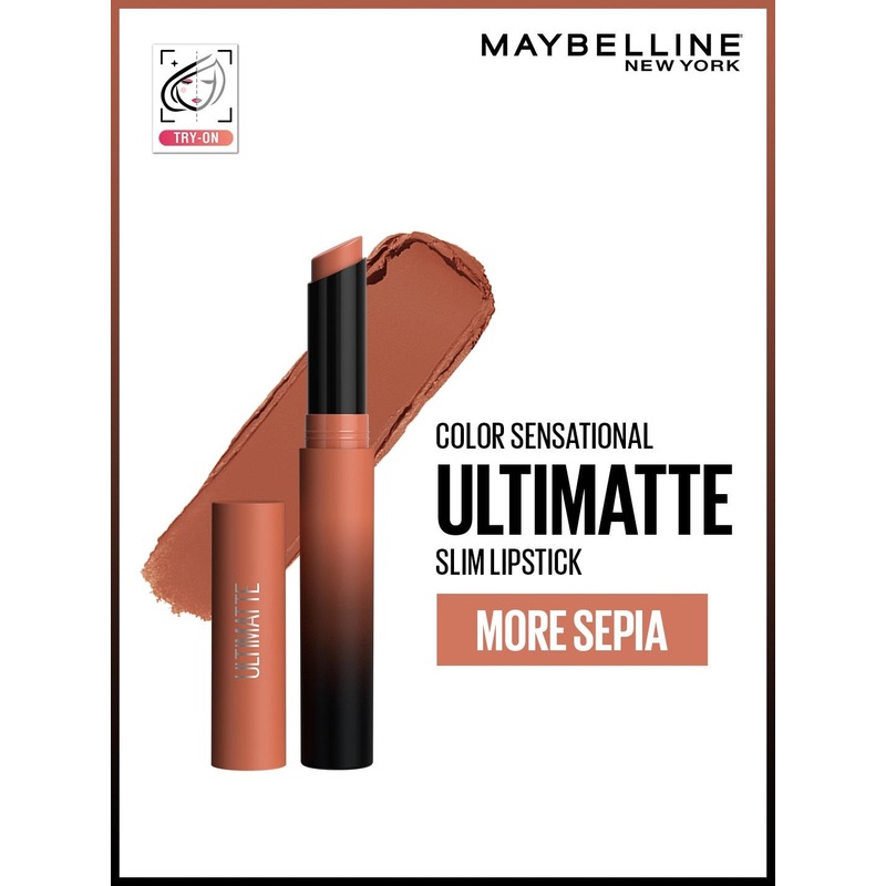 Maybelline New York Color Sensational Ultimatte Slim Lipstick – More Sepia