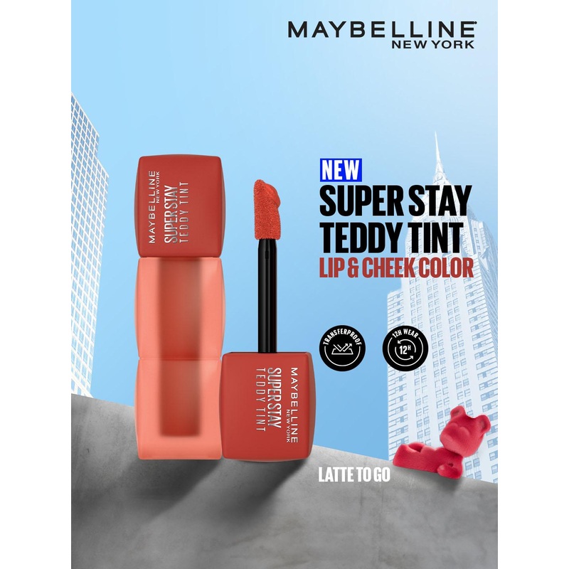 Maybelline New York Superstay Teddy Tint Lip & Cheek Color 5 ml – Latte To Go 75
