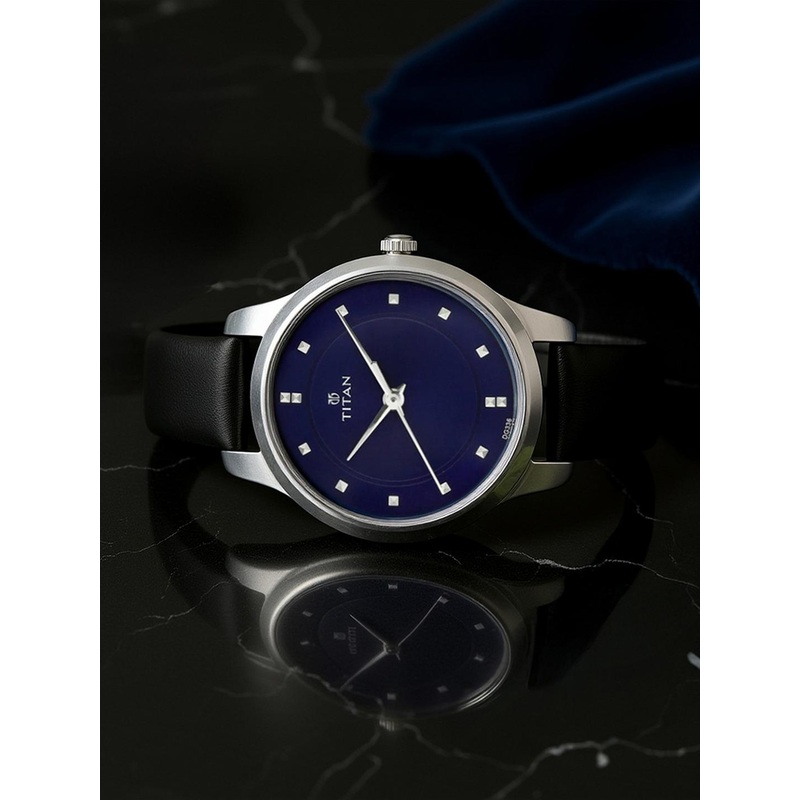 Titan Women Navy Blue Analogue Watch 2481SL08